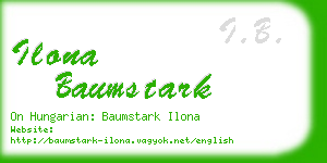 ilona baumstark business card